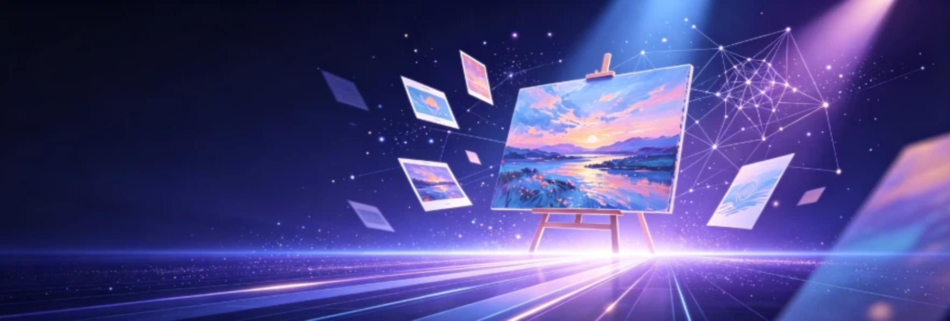 星欧娱乐AI数字娱乐智能创作平台主页幻灯片背景